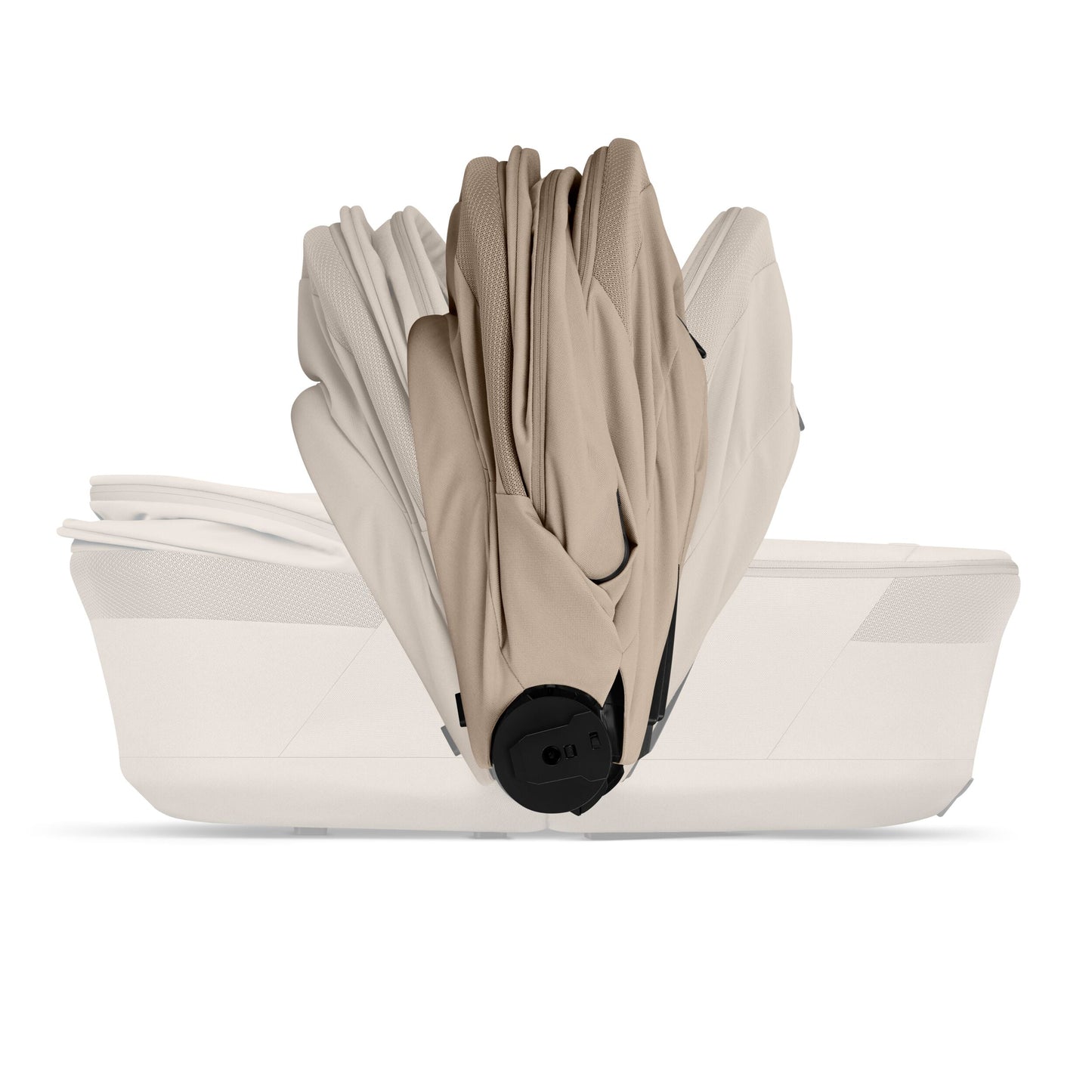 Cybex - Otroški voziček Balios S Lux z zložljivo košaro - Almond Beige (2v1)