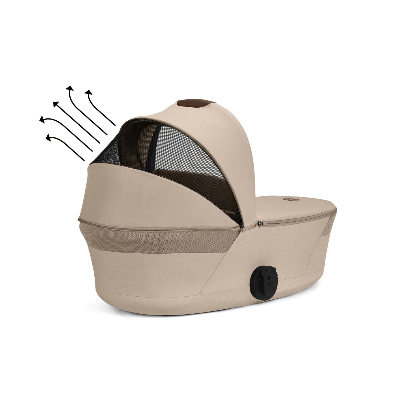 Cybex - Otroški voziček Balios S Lux z zložljivo košaro - Almond Beige (2v1)