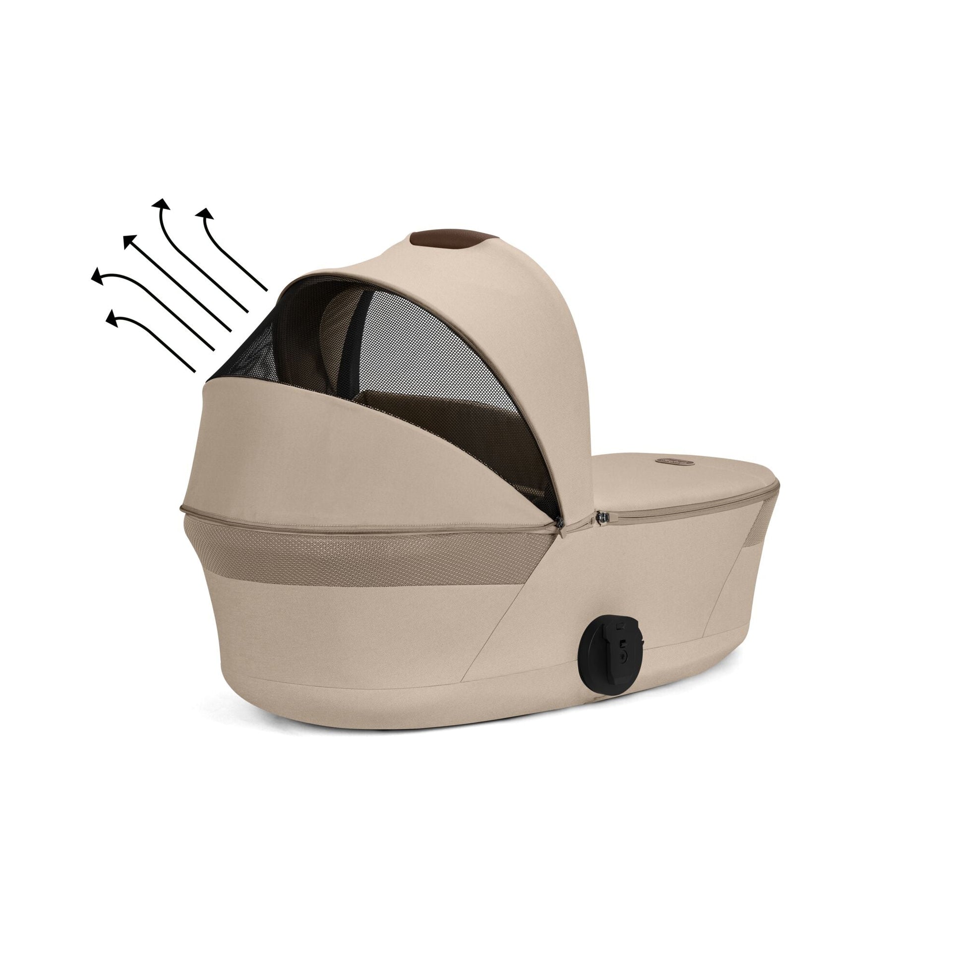 Cybex - Otroški voziček Balios S Lux z zložljivo košaro - Almond Beige (2v1)