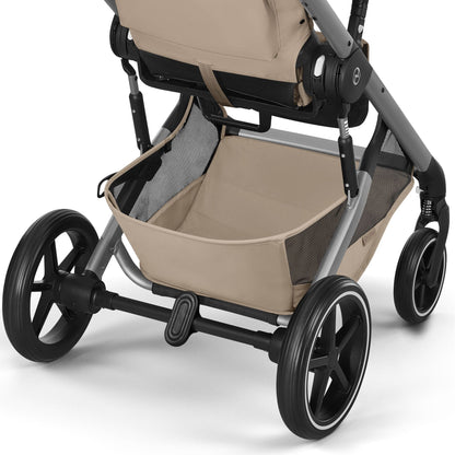 Cybex - Otroški voziček Balios S Lux z zložljivo košaro - Almond Beige (2v1)