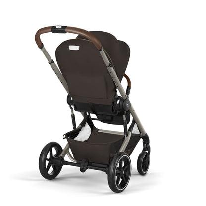 Cybex - Otroški voziček Balios S Lux z zložljivo košaro - Chocolate Brown (2v1)