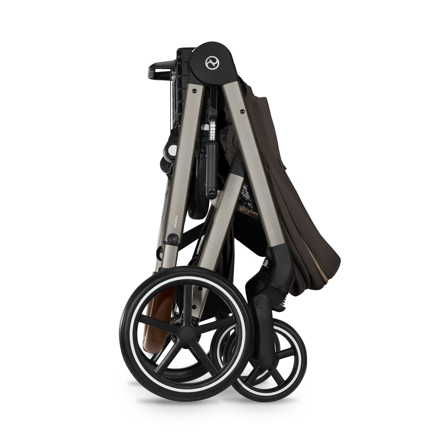 Cybex - Otroški voziček Balios S Lux z zložljivo košaro - Chocolate Brown (2v1)