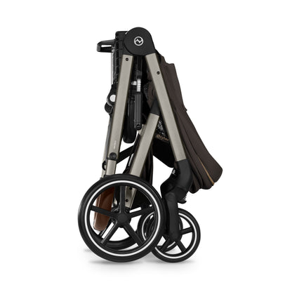 Cybex - Otroški voziček Balios S Lux z zložljivo košaro - Chocolate Brown (2v1)