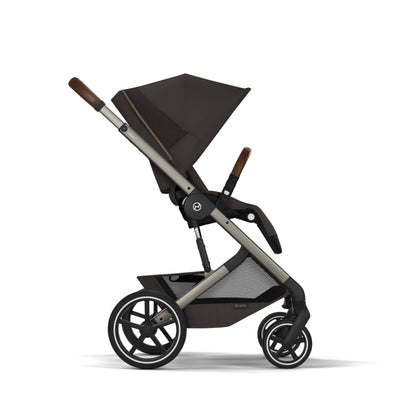 Cybex - Otroški voziček Balios S Lux z zložljivo košaro - Chocolate Brown (2v1)