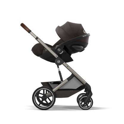 Cybex - Otroški voziček Balios S Lux z zložljivo košaro - Chocolate Brown (2v1)