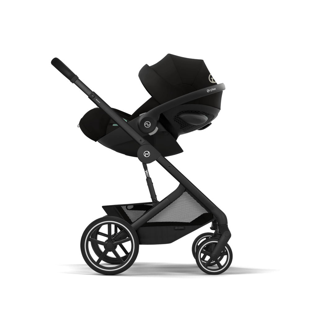 Cybex - Otroški voziček Balios S Lux z zložljivo košaro - Moon Black (2v1)
