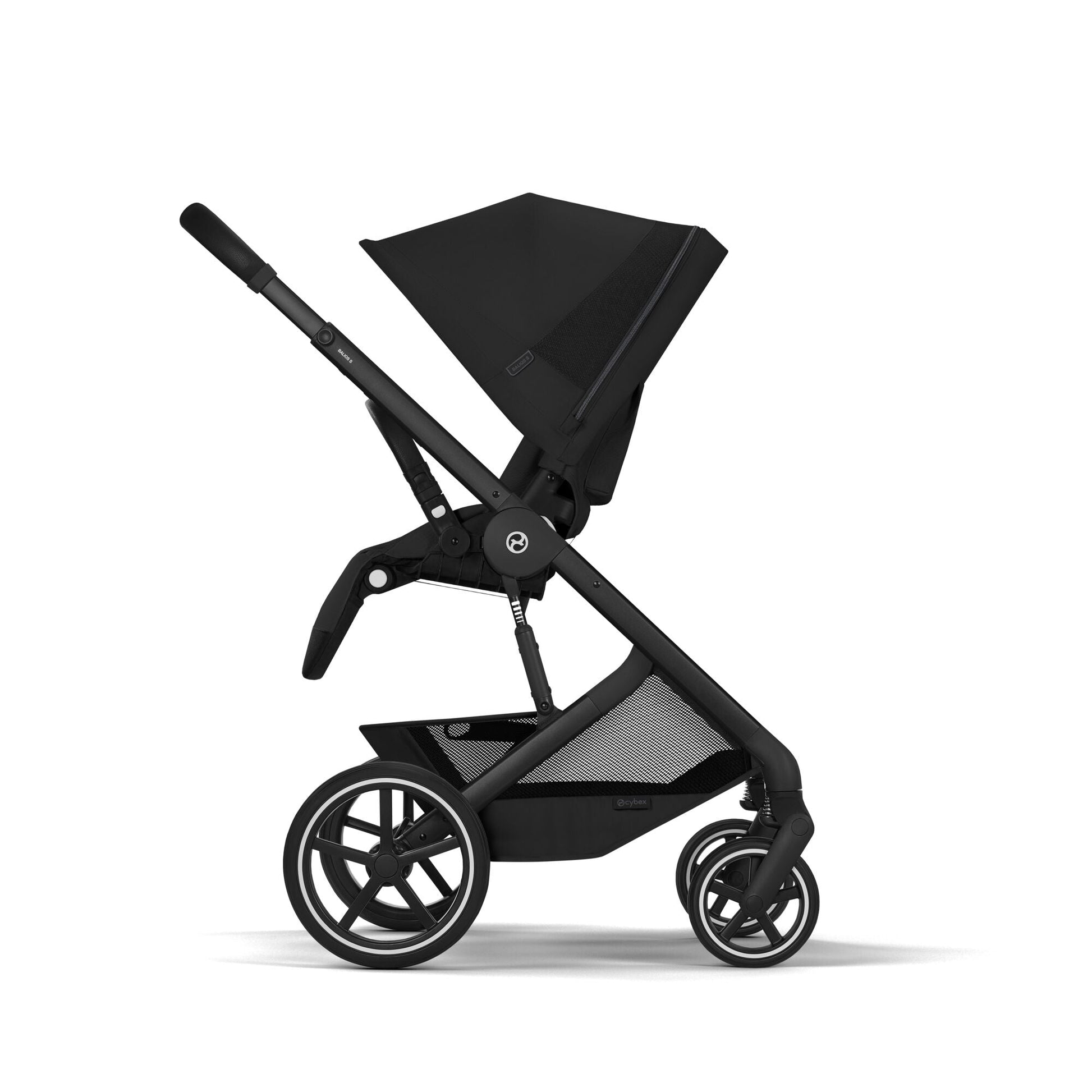 Cybex - Otroški voziček Balios S Lux z zložljivo košaro - Moon Black (2v1)