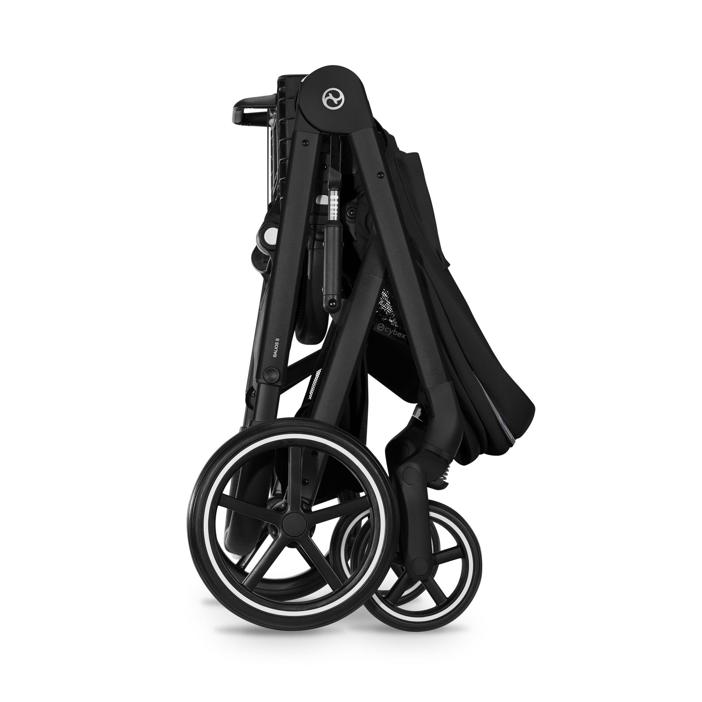 Cybex - Otroški voziček Balios S Lux z zložljivo košaro - Moon Black (2v1)