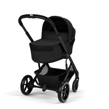 Cybex - Otroški voziček Balios S Lux z zložljivo košaro - Moon Black (2v1)