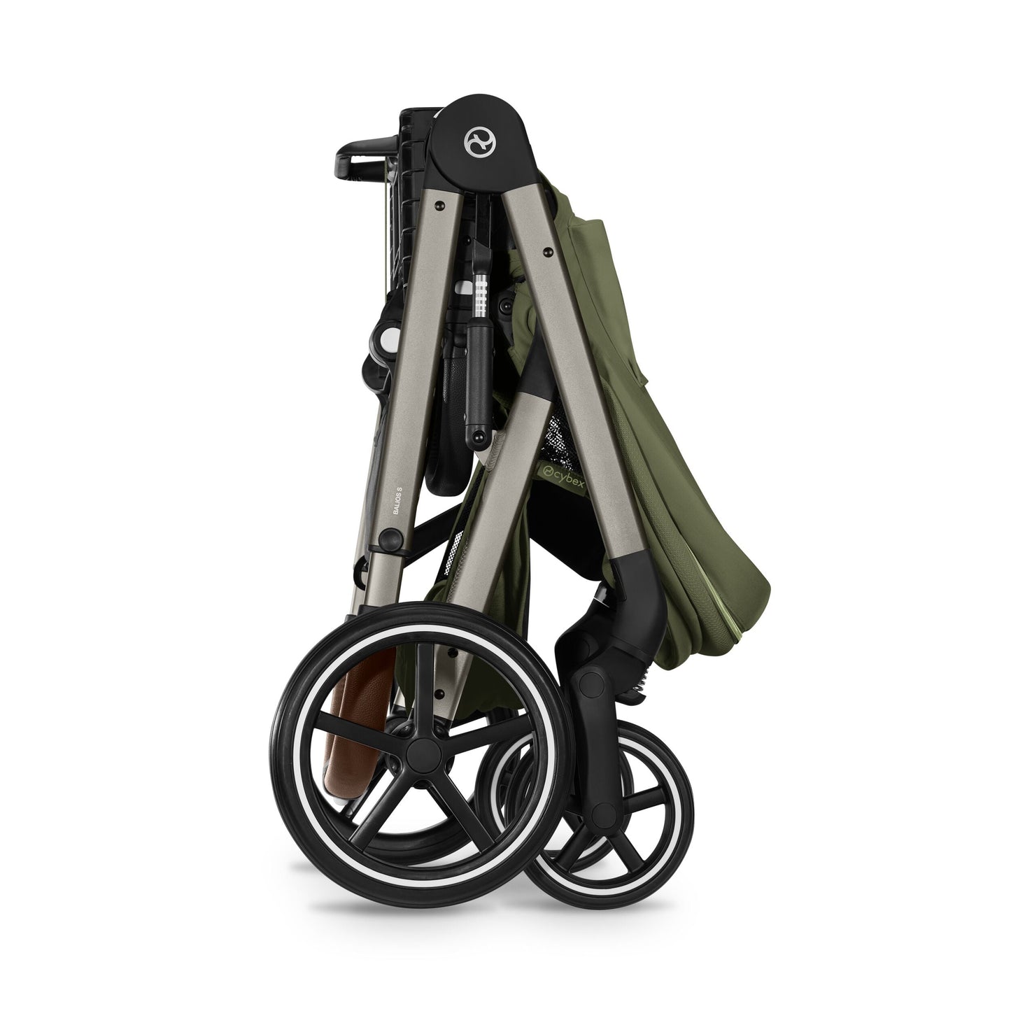 Cybex - Otroški voziček Balios S Lux z zložljivo košaro - Moss Green (2v1)