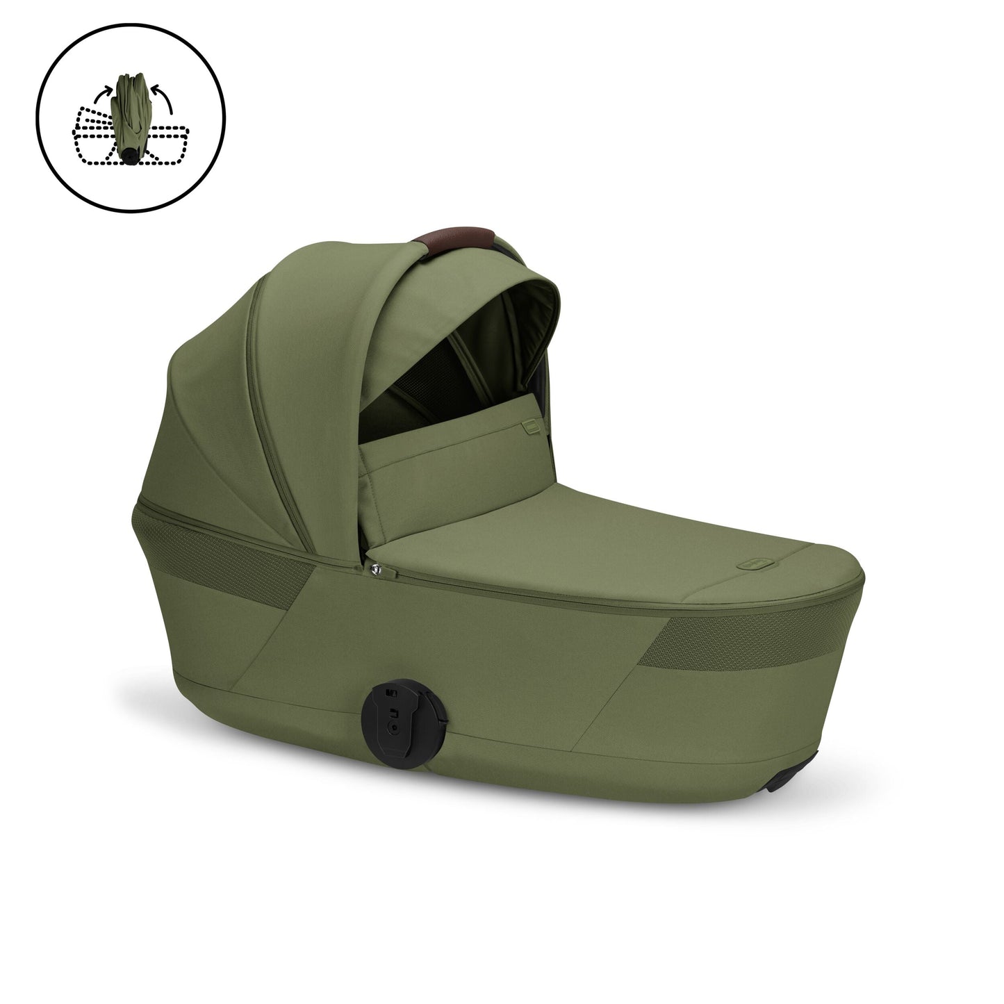 Cybex - Otroški voziček Balios S Lux z zložljivo košaro - Moss Green (2v1)