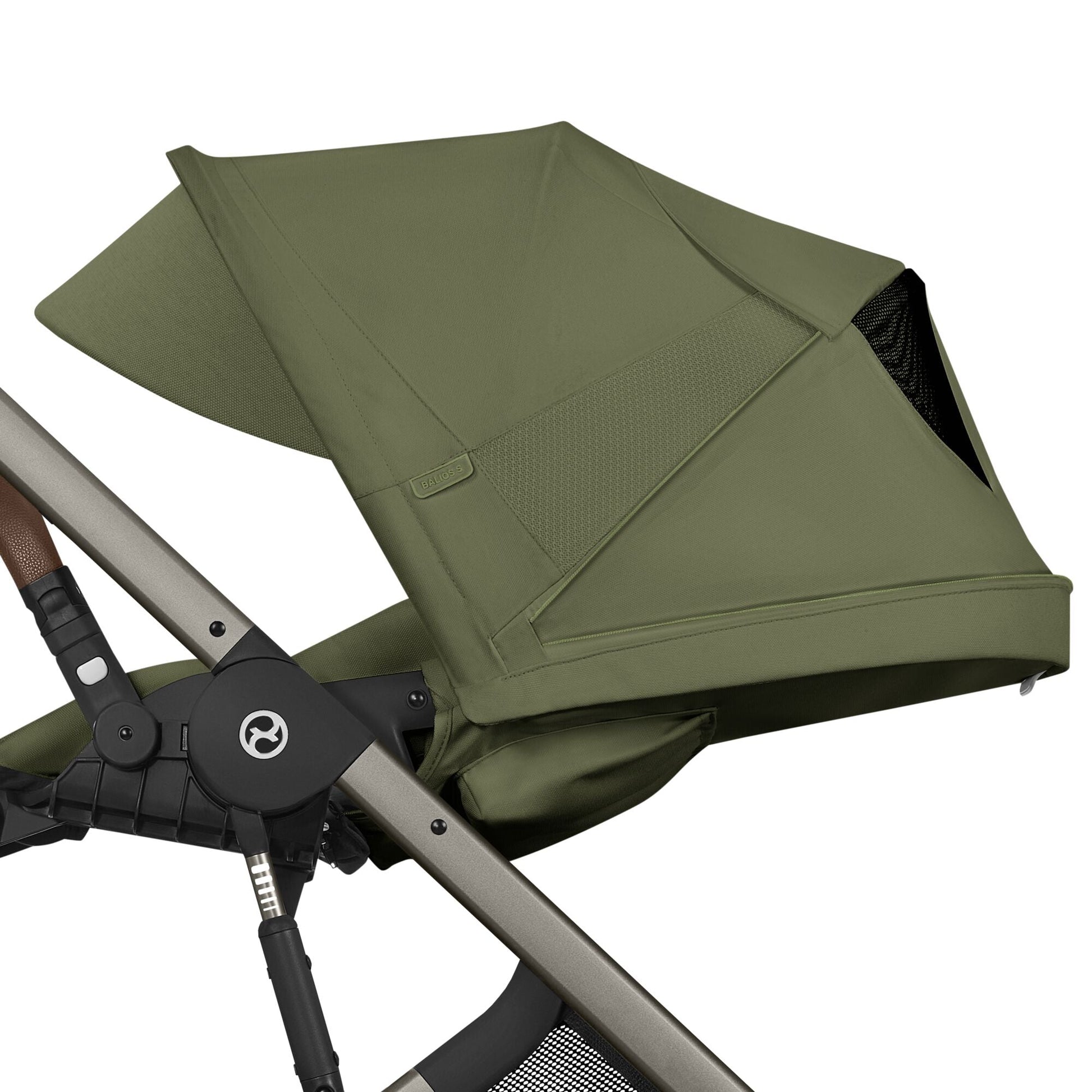 Cybex - Otroški voziček Balios S Lux z zložljivo košaro - Moss Green (2v1)
