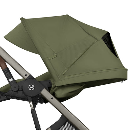 Cybex - Otroški voziček Balios S Lux z zložljivo košaro - Moss Green (2v1)