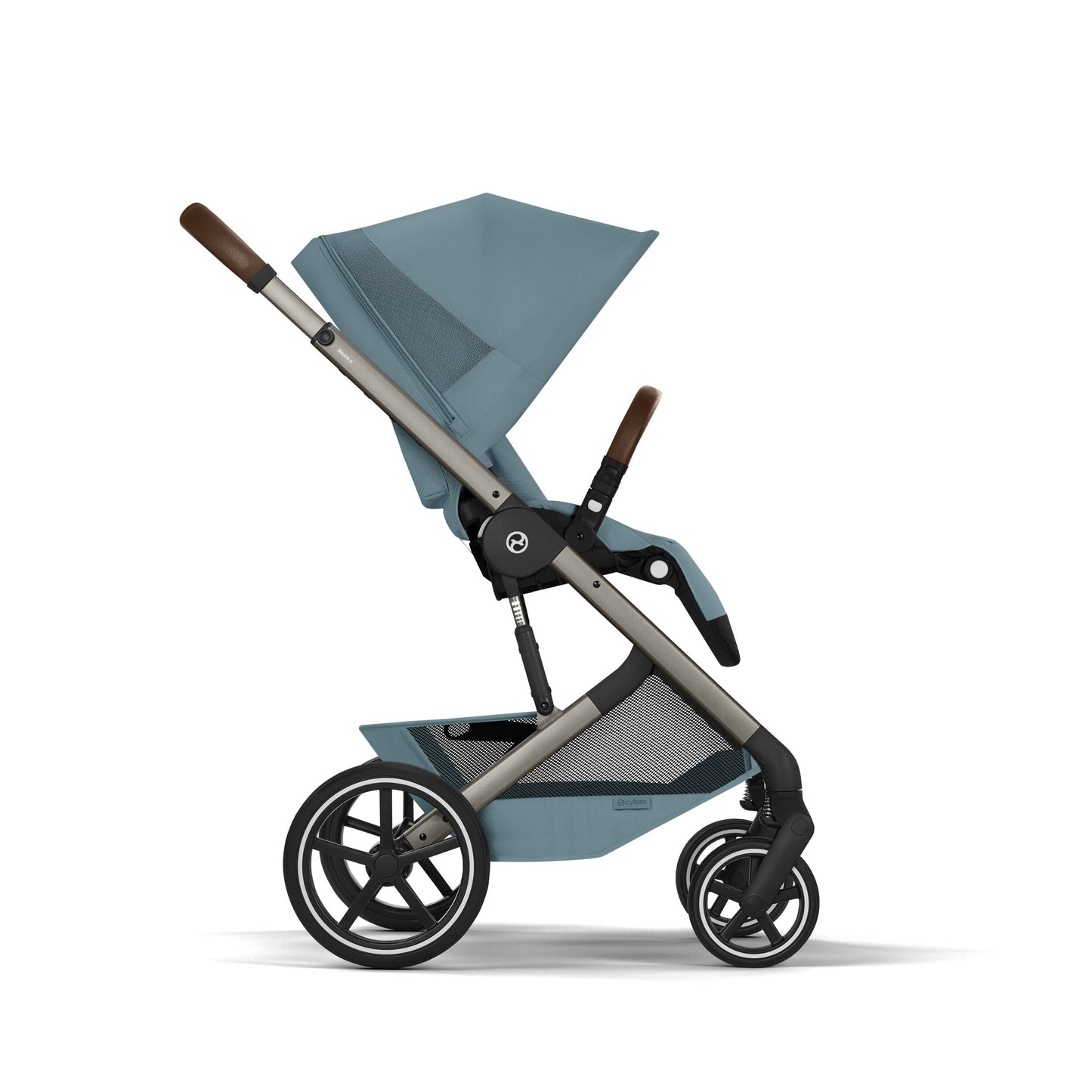Cybex - Otroški voziček Balios S Lux z zložljivo košaro - Stormy Blue (2v1)