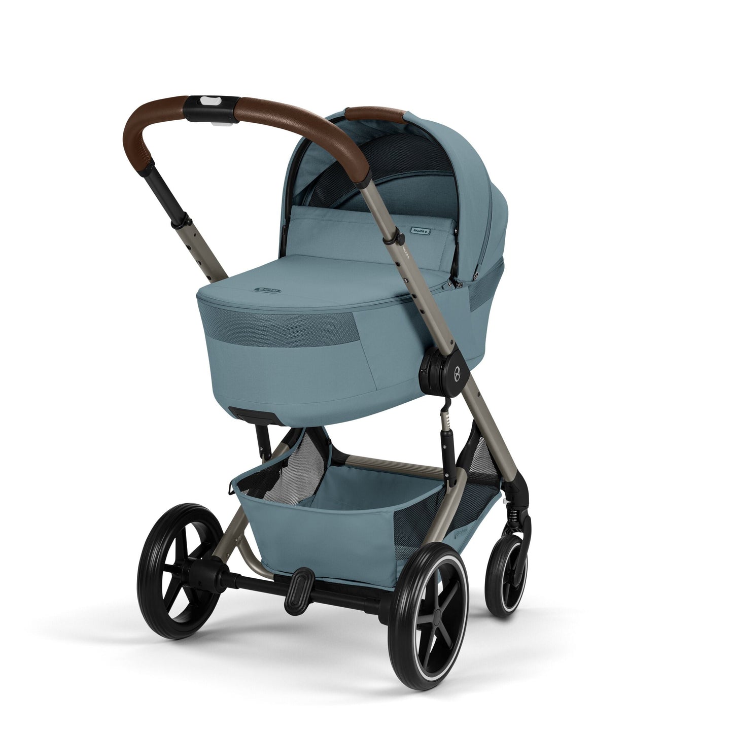 Cybex - Otroški voziček Balios S Lux z zložljivo košaro - Stormy Blue (2v1)
