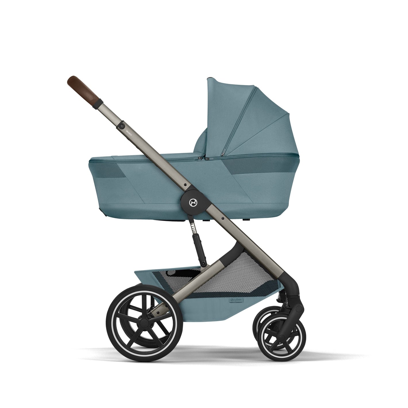 Cybex - Otroški voziček Balios S Lux z zložljivo košaro - Stormy Blue (2v1)