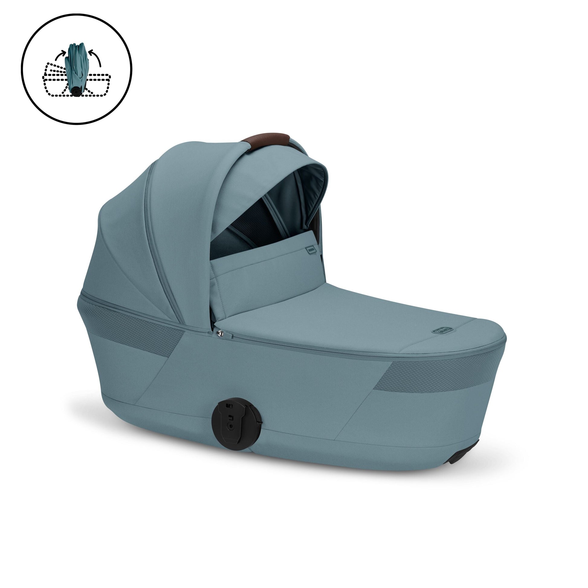 Cybex - Otroški voziček Balios S Lux z zložljivo košaro - Stormy Blue (2v1)