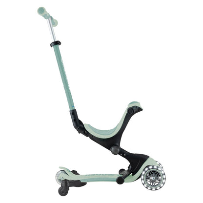 Globber - Skiro GO UP Deluxe 360°, zložljiv, svetleča kolesa - Pistacija