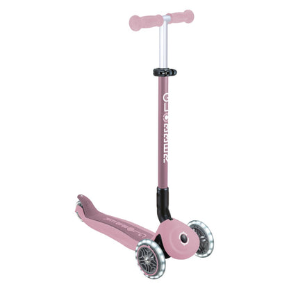 Globber - Skiro GO UP Active ECO Lights, zložljiv, svetleča kolesa - Roza