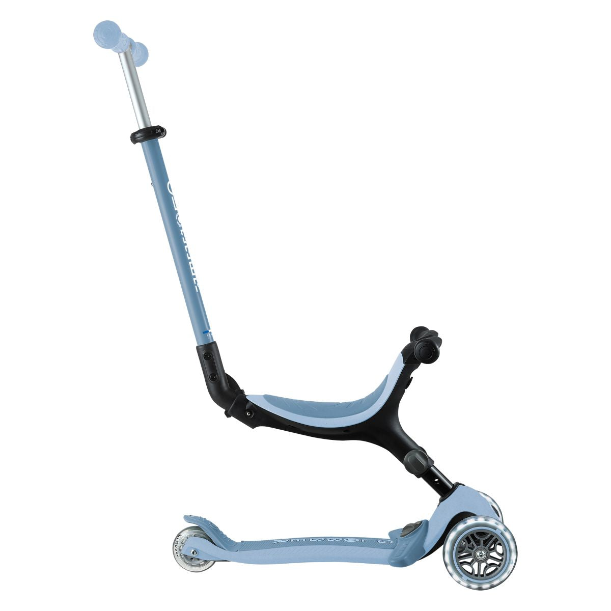 Globber - Skiro GO UP Active ECO Lights, zložljiv, svetleča kolesa - Moder