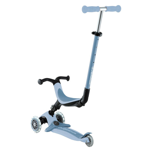 Globber - Skiro GO UP Active ECO Lights, zložljiv, svetleča kolesa - Moder