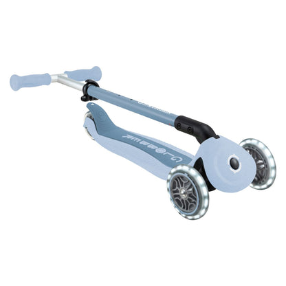 Globber - Skiro GO UP Active ECO Lights, zložljiv, svetleča kolesa - Moder