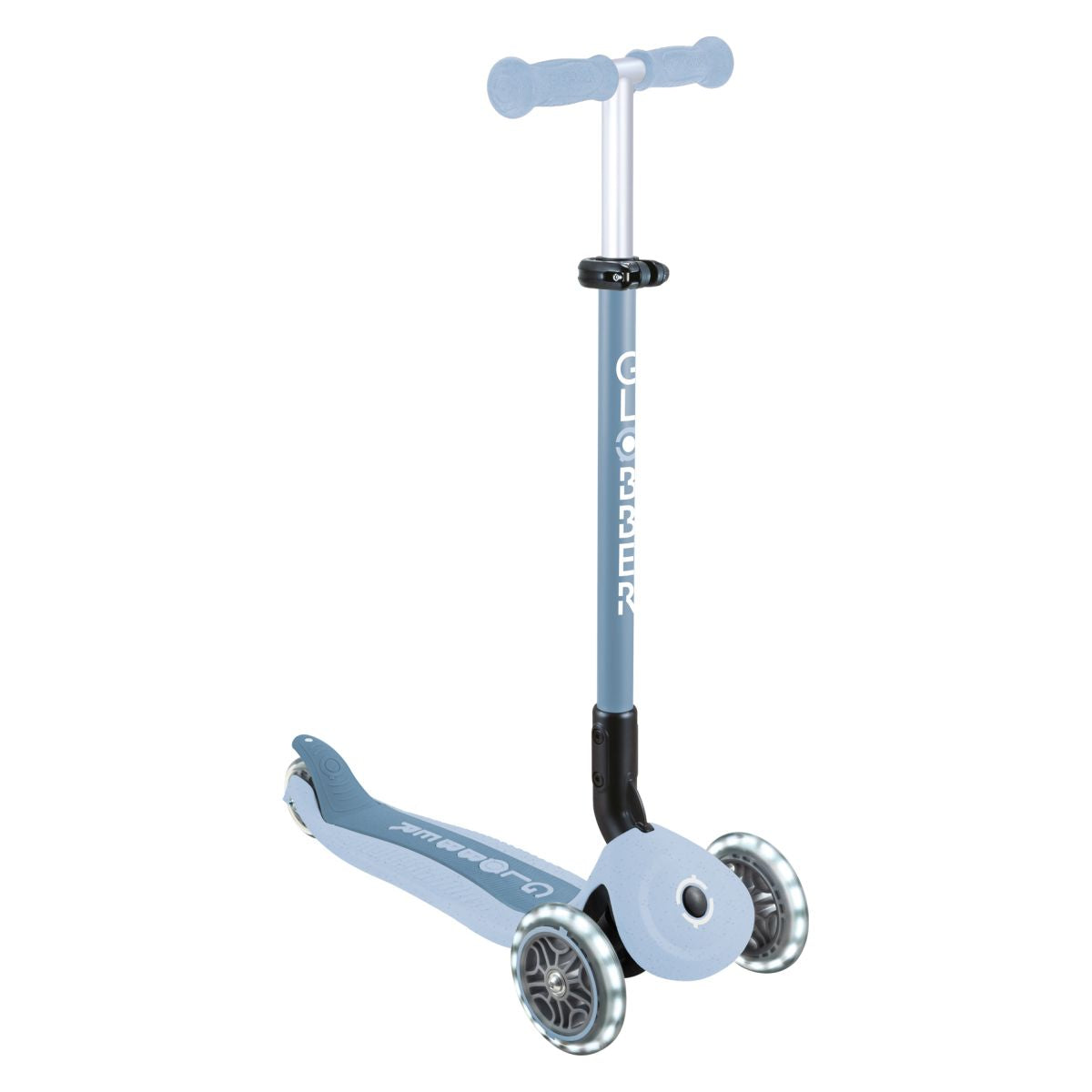 Globber - Skiro GO UP Active ECO Lights, zložljiv, svetleča kolesa - Moder