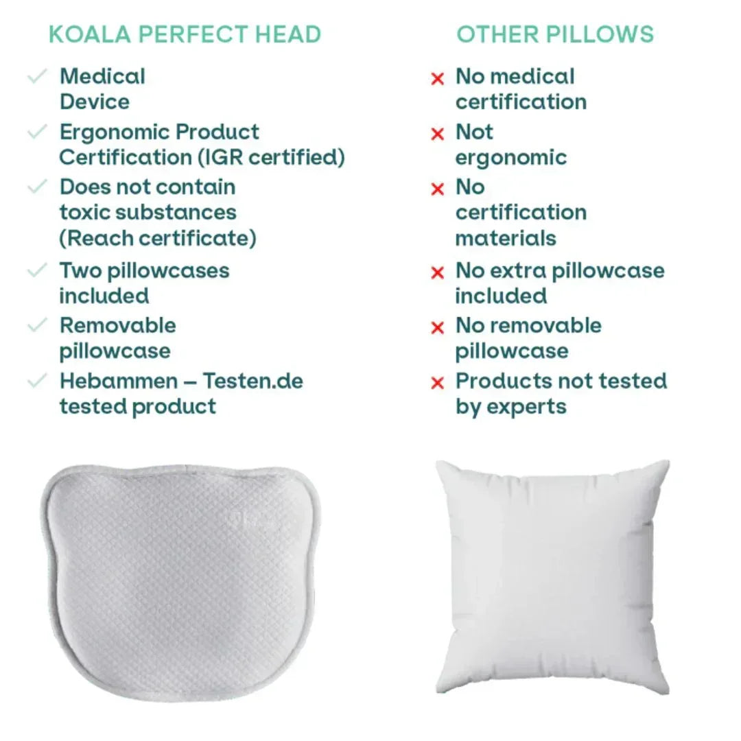 Koala Babycare - Pripomoček za preprečevanje zaležane glavice Perfect Head AIR - Pink