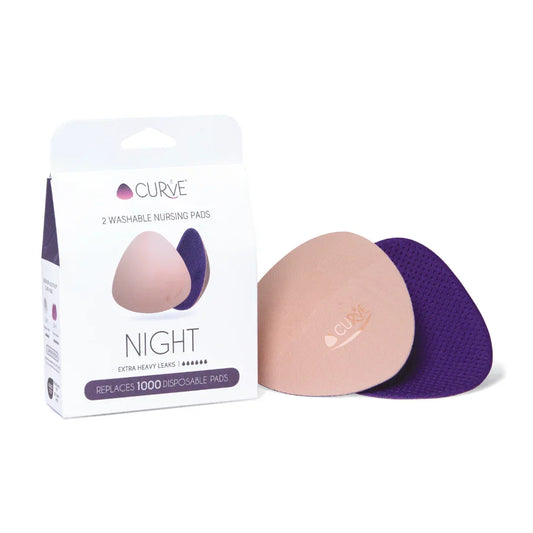 Cache Coeur - Nočne pralne blazinice za dojenje Curve 2 kosa - CCES801EN Luxbaby