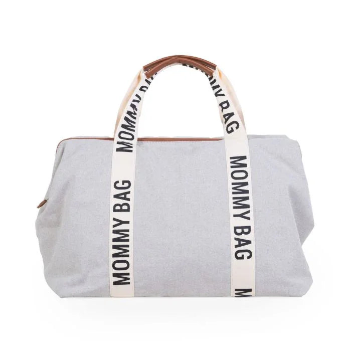 Childhome - Torba Mommy Bag Signature - Canvas Off White - CWMBBSCOW Luxbaby