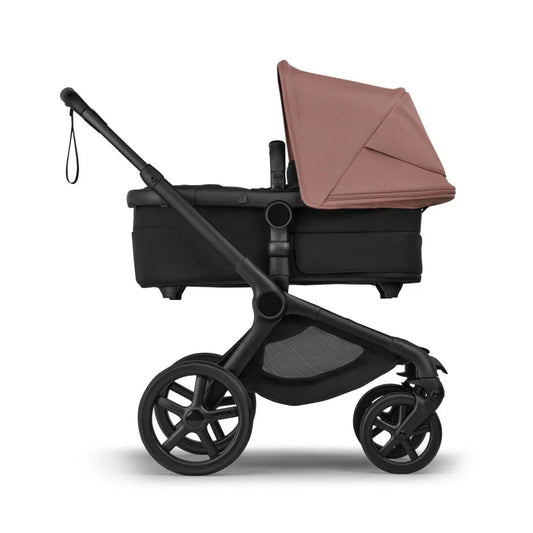 Bugaboo - Otroški voziček Fox 5 Renew Black/Heritage Black - Dusty Pink (2v1)