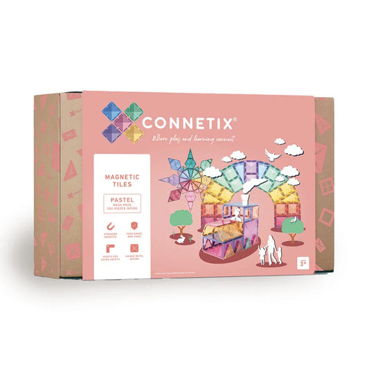Connetix - Magnetne ploščice - Pastel Mega Pack (202 kosa) - CON-EU-P202 Luxbaby