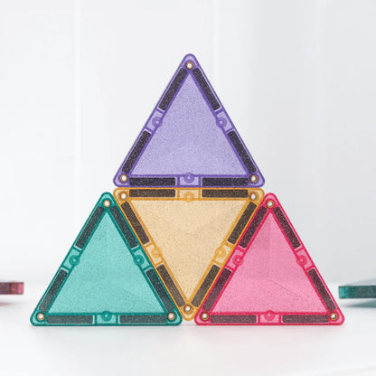 Connetix - Magnetne ploščice - Glitter Castle (48 kosov) - CT-G-00048-GP Luxbaby