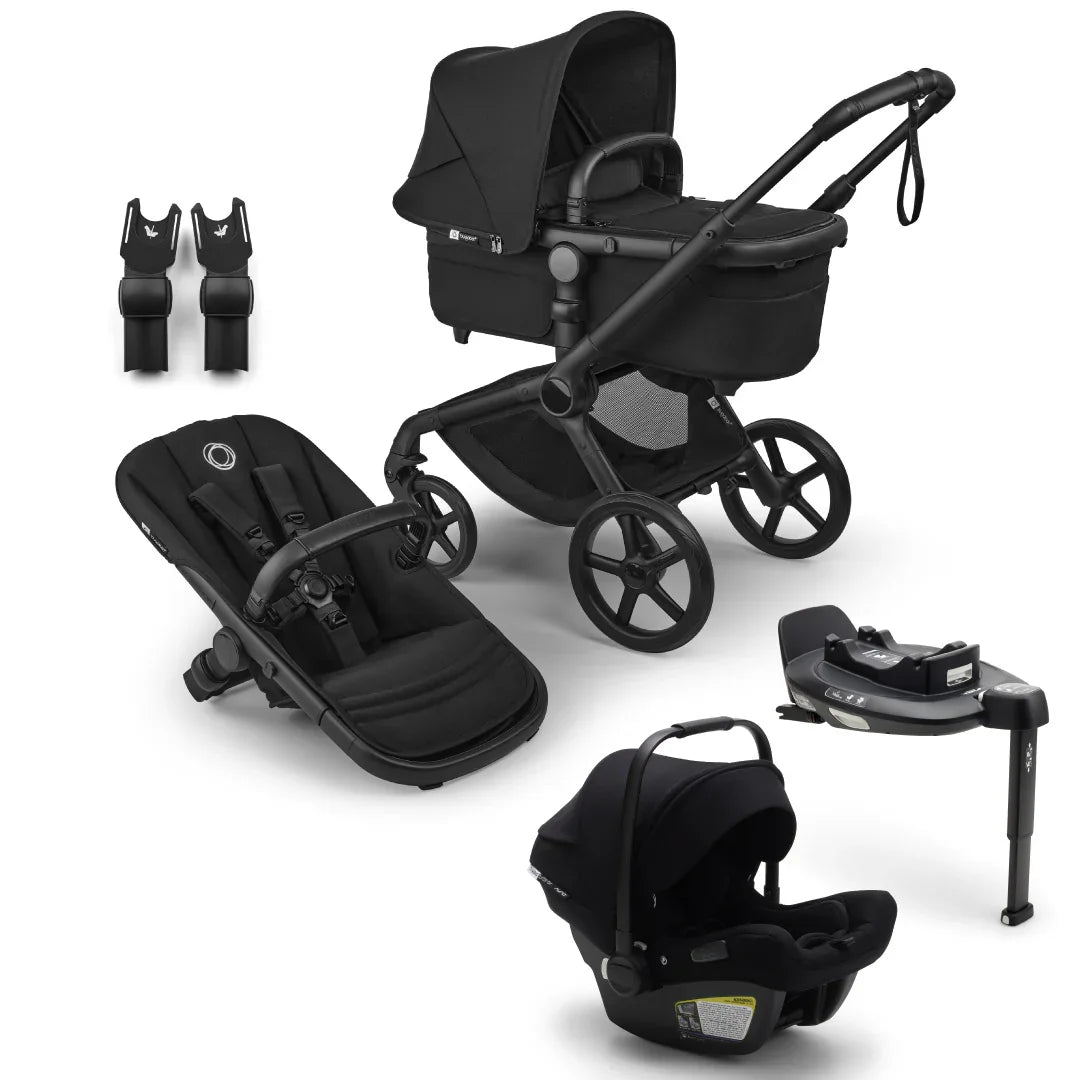 Bugaboo - Otroški voziček Fox 5 Renew Travel - Heritage Black (4v1) - K14093 Luxbaby