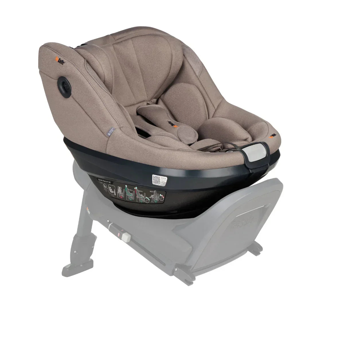 BeSafe - Otroški avtosedež Beyond² 360 (61-125cm) - Dark Sand Soft Breeze