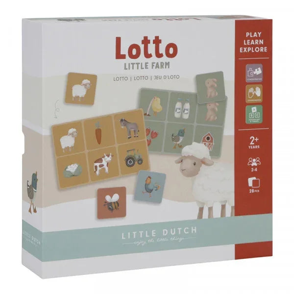 Little Dutch - Družabna igra Lotto - Little Farm
