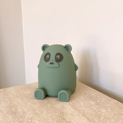 Nuuroo - Ella silikonska lučka Panda - Dusty Green