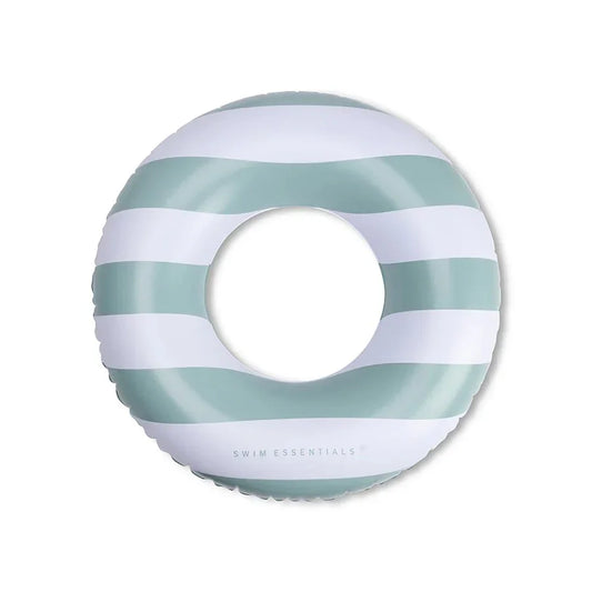 Swim Essentials - Otroški plavalni obroč - Old Green Stripes (90 cm) - 2022SE344 Luxbaby