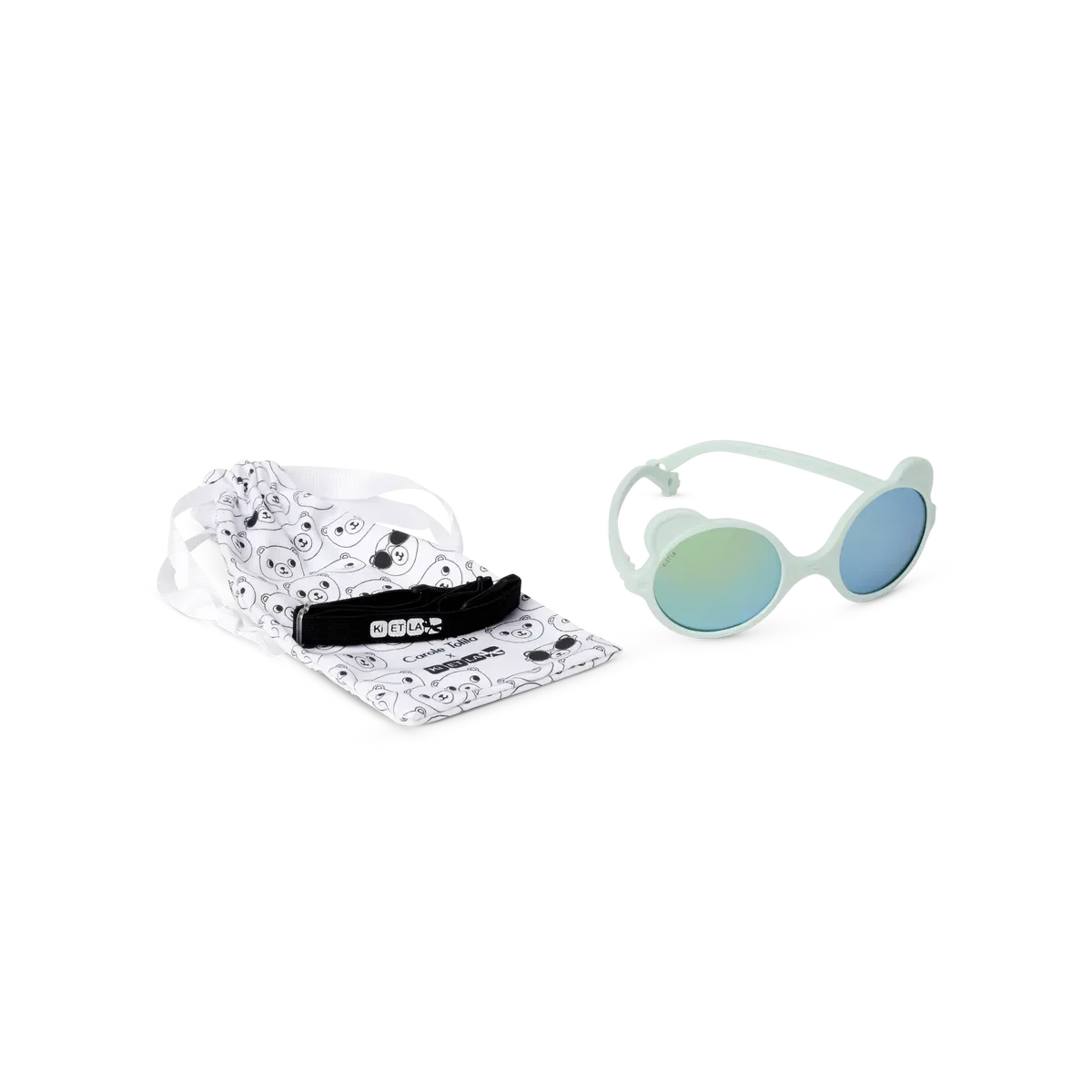 Ki et La - Otroška sončna očala Ourson - Almond green - OU1SUNALMOND Luxbaby