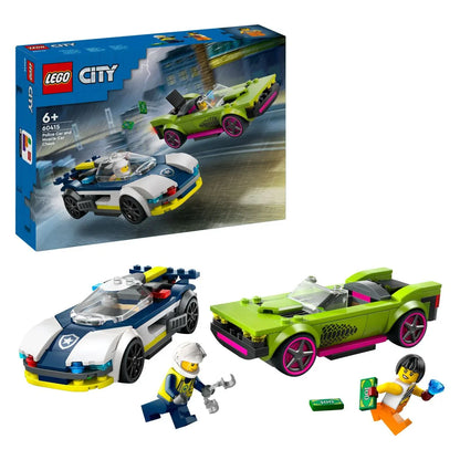 Lego City - Policijski avtomobil in avto z močnim motorjem - L1185275 Luxbaby