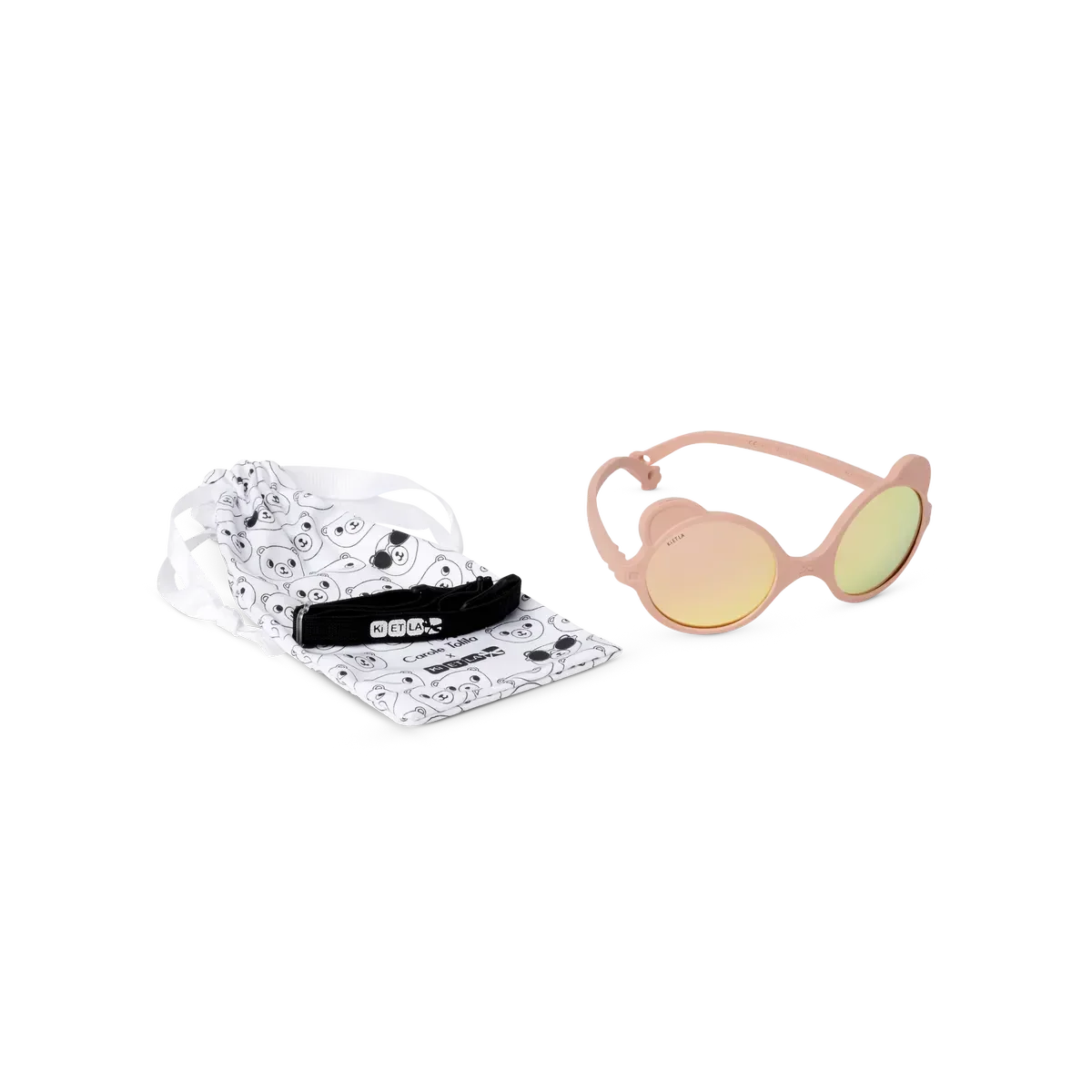 Ki et La - Otroška sončna očala Ourson - Peach - OU1SUNPEACHB Luxbaby