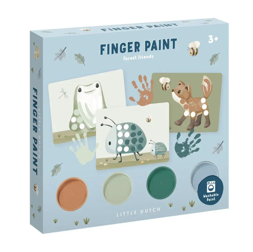 Little Dutch - Set za barvanje s prsti - Forest Friends
