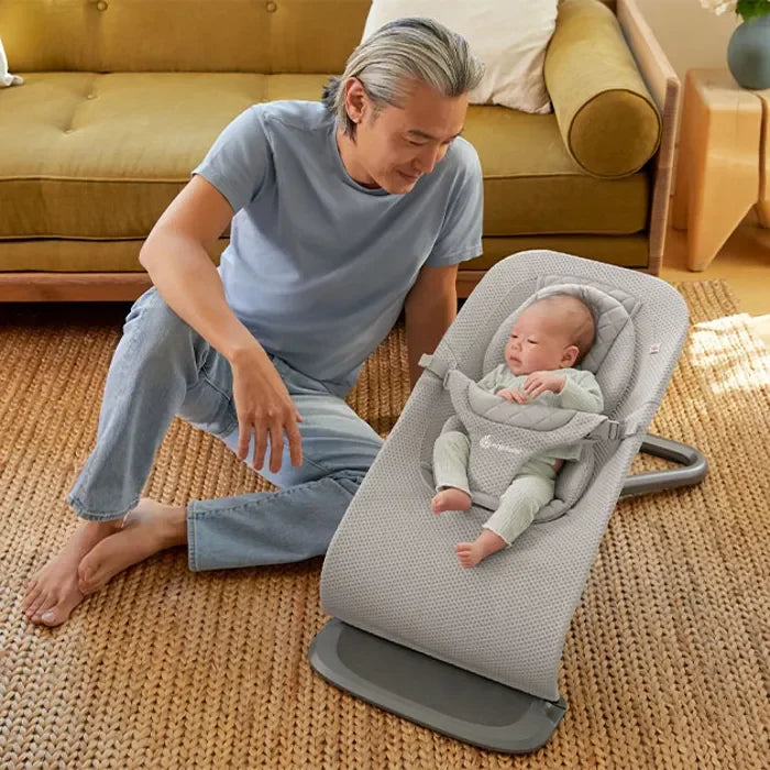 Ergobaby - Evolve Bouncer 3v1 Mesh - Light Grey - EVLBNCLTGRYMSH Luxbaby