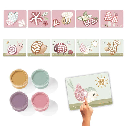 Little Dutch - Set za barvanje s prsti - Fairy Garden