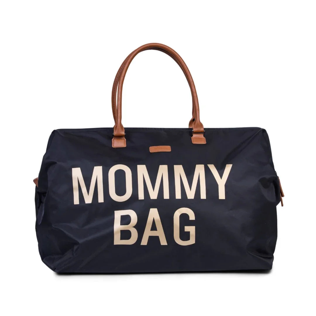 Childhome - Torba Mommy Bag Big - Black Gold - CWMBBBLGO Luxbaby