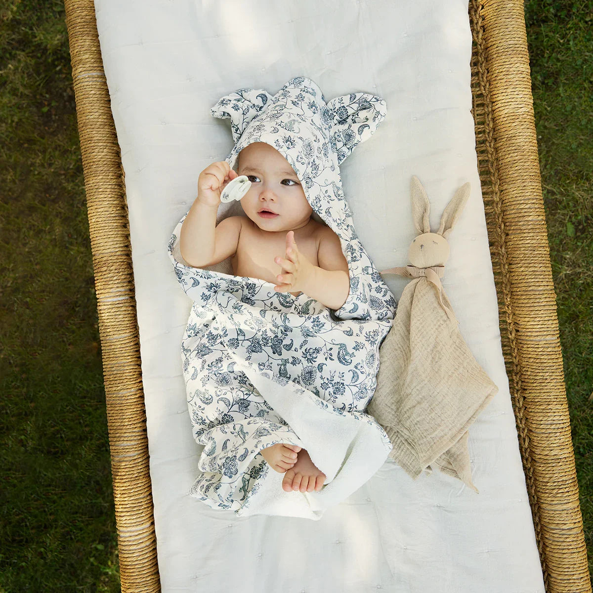 Elodie - Brisača s kapuco - Garden Leo Toile - E50825203424NA Luxbaby