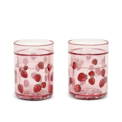 Konges Sløjd - 2-delni set kozarcev z bleščicami - Fragola
