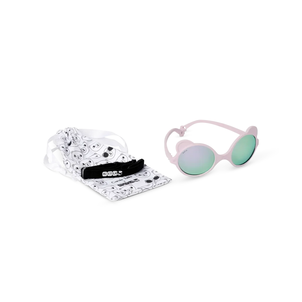 Ki et La - Otroška sončna očala Ourson - Light pink - OU1SUNLPINK Luxbaby
