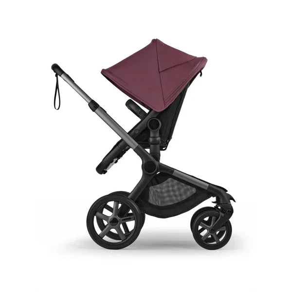 Bugaboo - Otroški voziček Fox 5 Renew Graphite/Heritage Black - Dark Cherry (2v1)