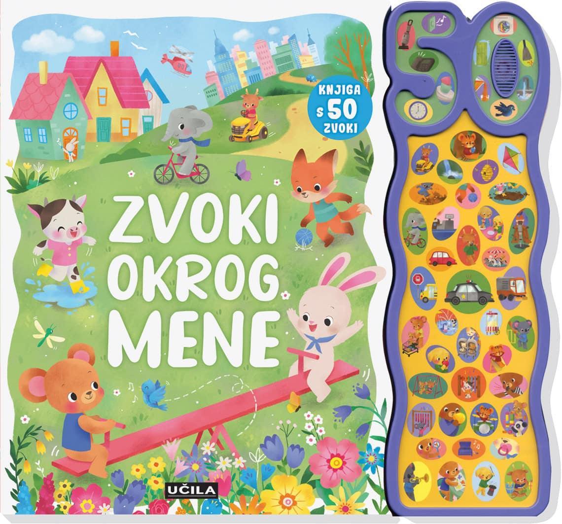 Učila - Zvoki okrog mene - Knjiga s 50 zvoki